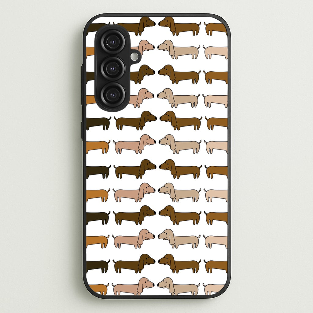 Collage - Dachshunds - Dachshunds Phone Case for Galaxy S23FE