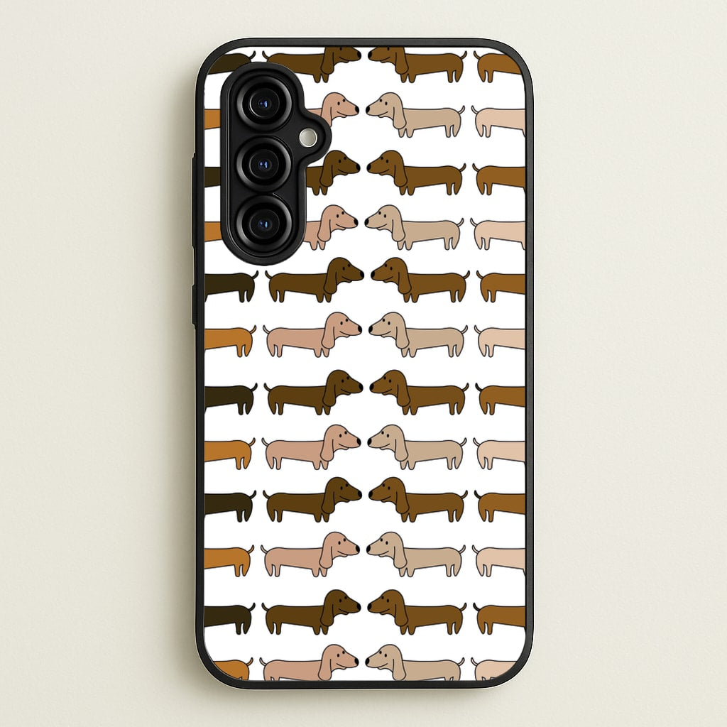 Collage - Dachshunds - Dachshunds Phone Case for Galaxy A54