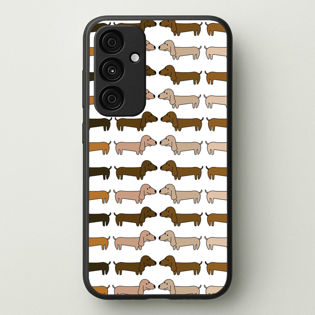 Collage - Dachshunds - Dachshunds Phone Case for Galaxy A15