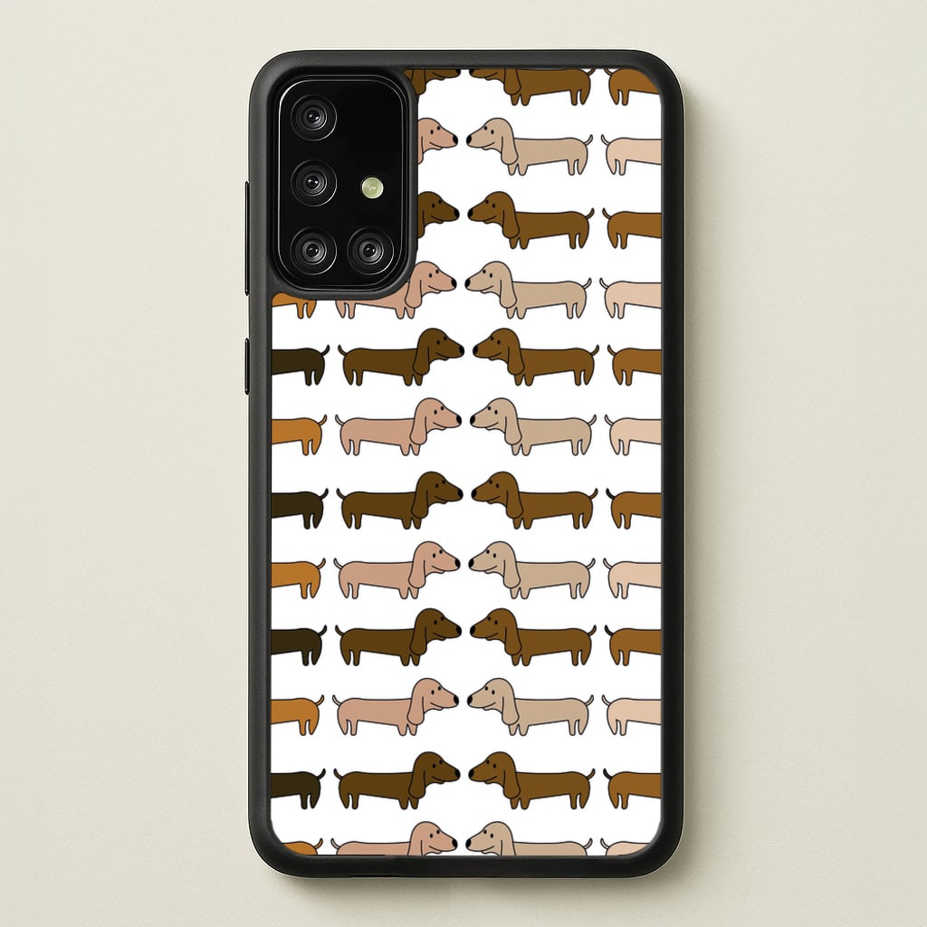 Collage - Dachshunds - Dachshunds Phone Case for Galaxy A71