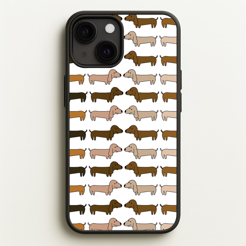 Collage - Dachshunds - Dachshunds Phone Case for iPhone 13 Mini