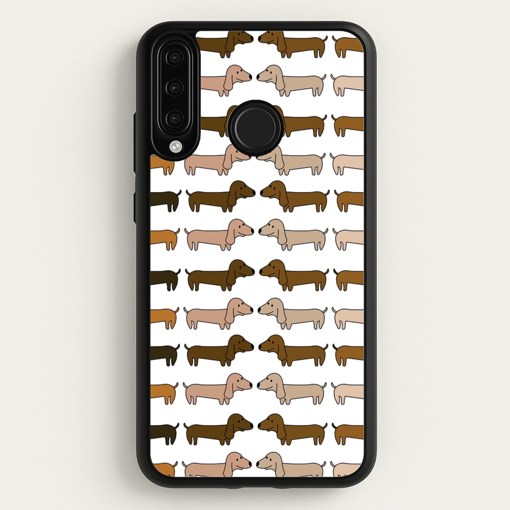 Collage - Dachshunds - Dachshunds Phone Case for Huawei P30 Lite