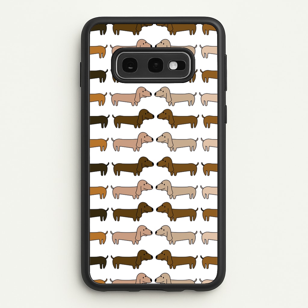 Collage - Dachshunds - Dachshunds Phone Case for Galaxy S10e