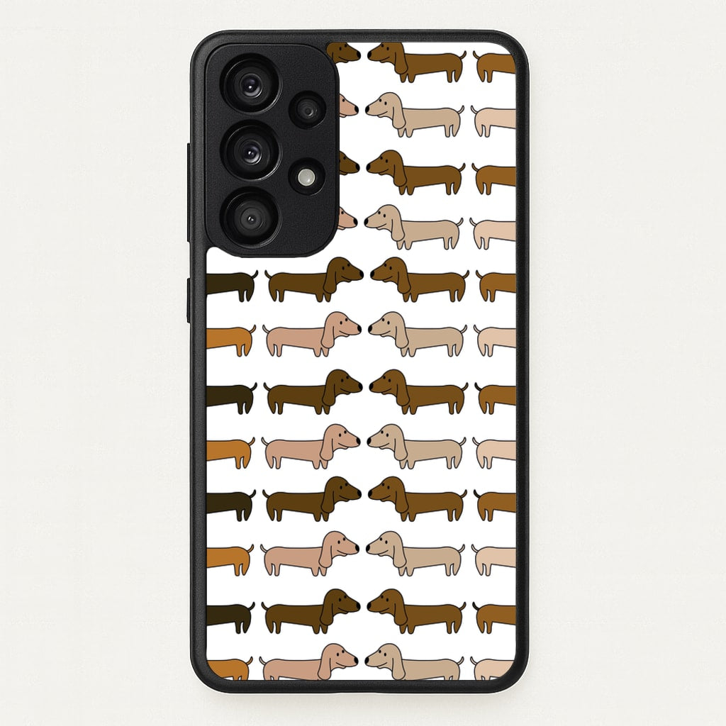 Collage - Dachshunds - Dachshunds Phone Case for Galaxy A53