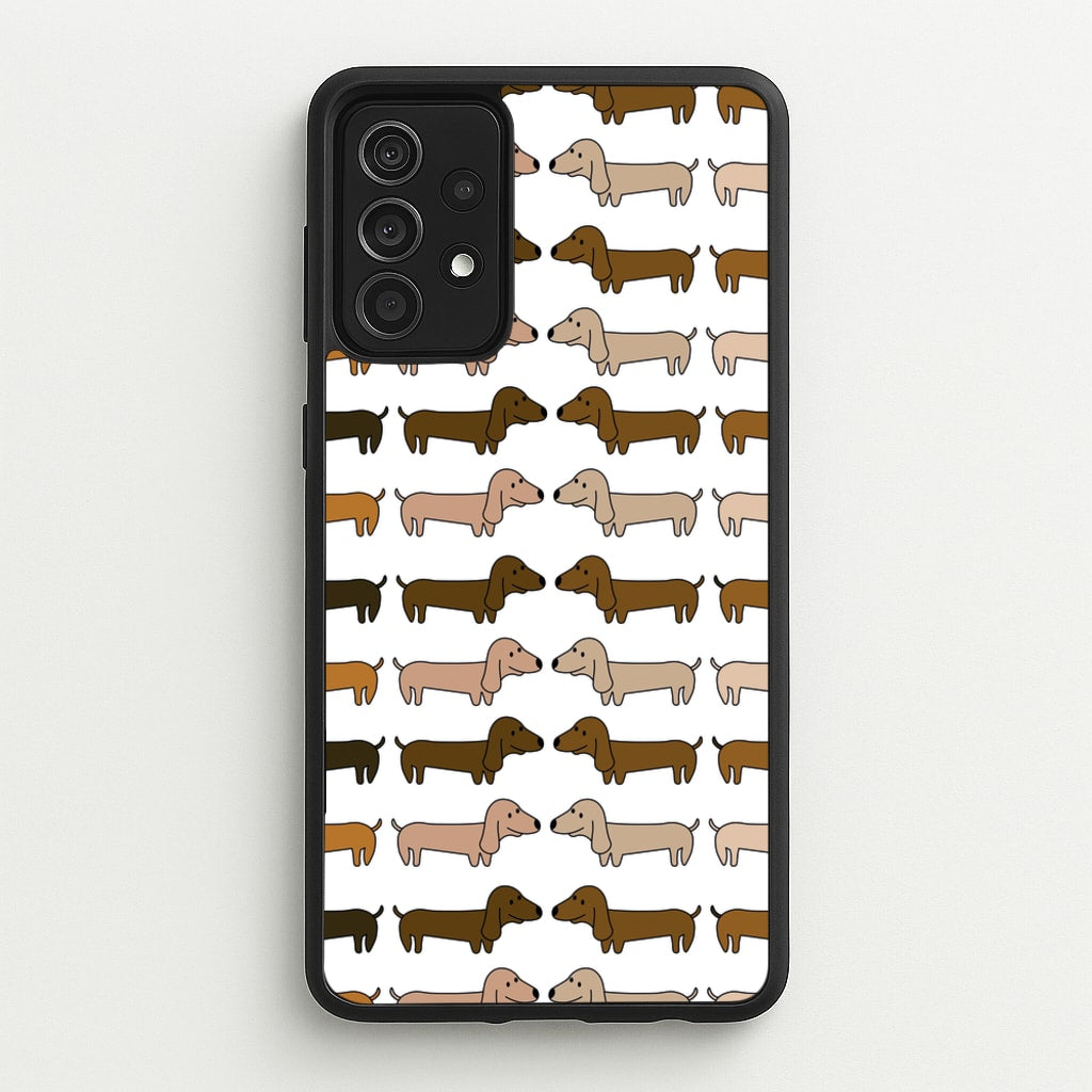 Collage - Dachshunds - Dachshunds Phone Case for Galaxy A52 / A52s