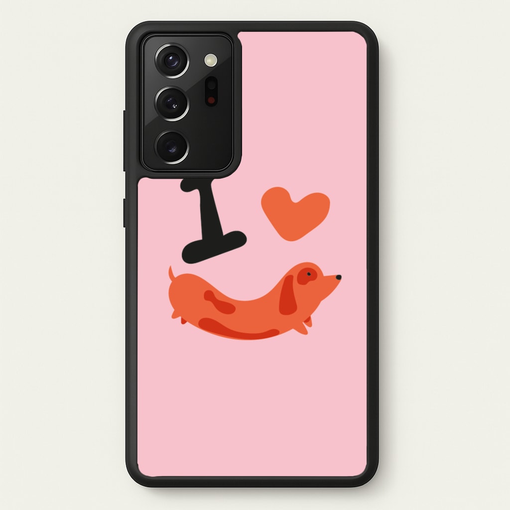 I love Dachshunds - Dachshunds Phone Case for Galaxy Note 20 Ultra
