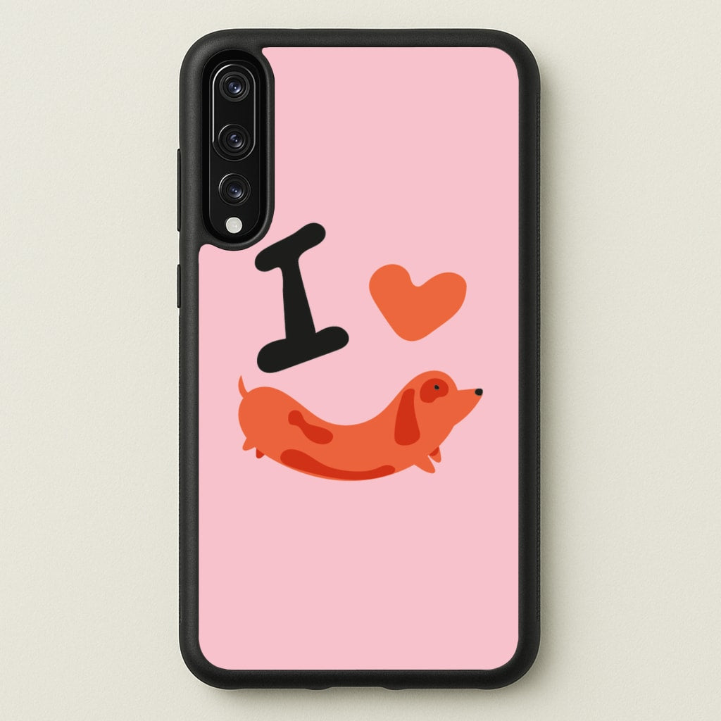 I love Dachshunds - Dachshunds Phone Case for Huawei P20 Pro