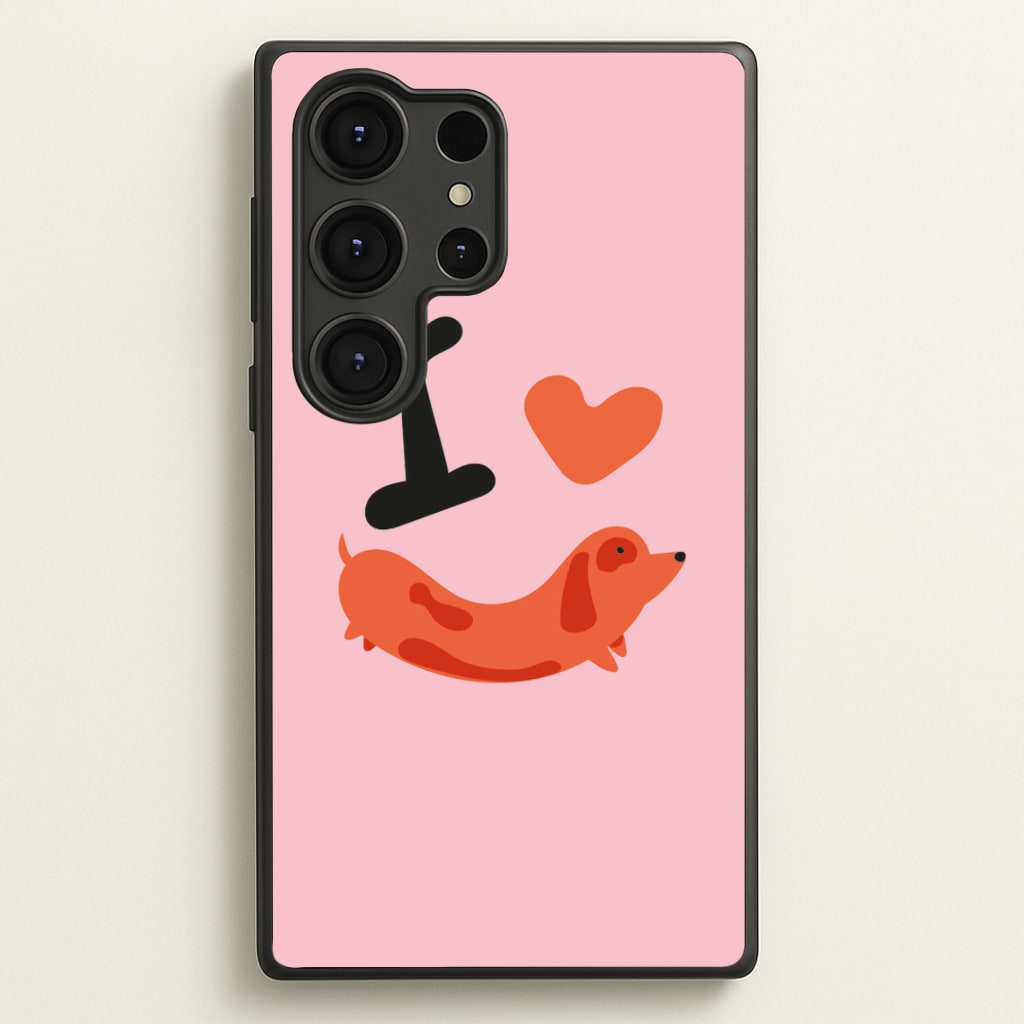 I love Dachshunds - Dachshunds Phone Case for Galaxy S25 Ultra