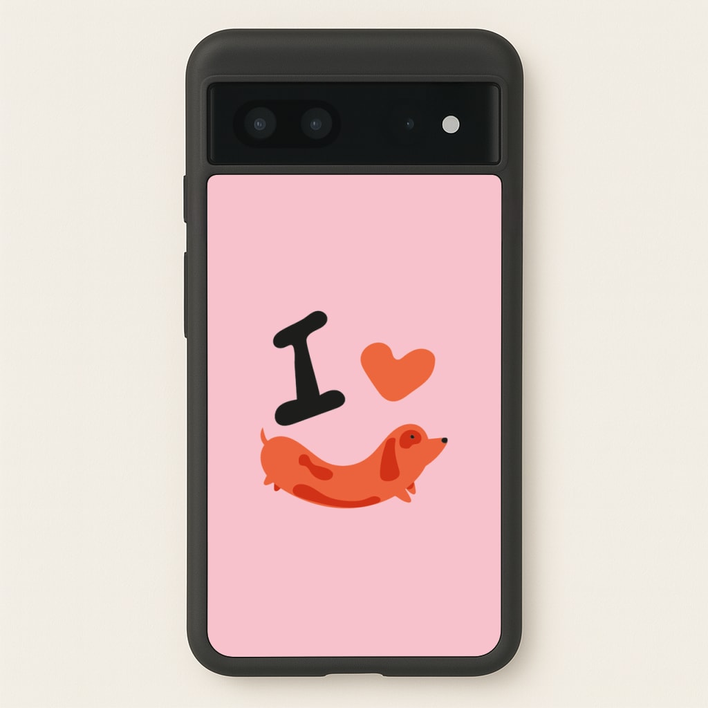 I love Dachshunds - Dachshunds Phone Case for Google Pixel 7