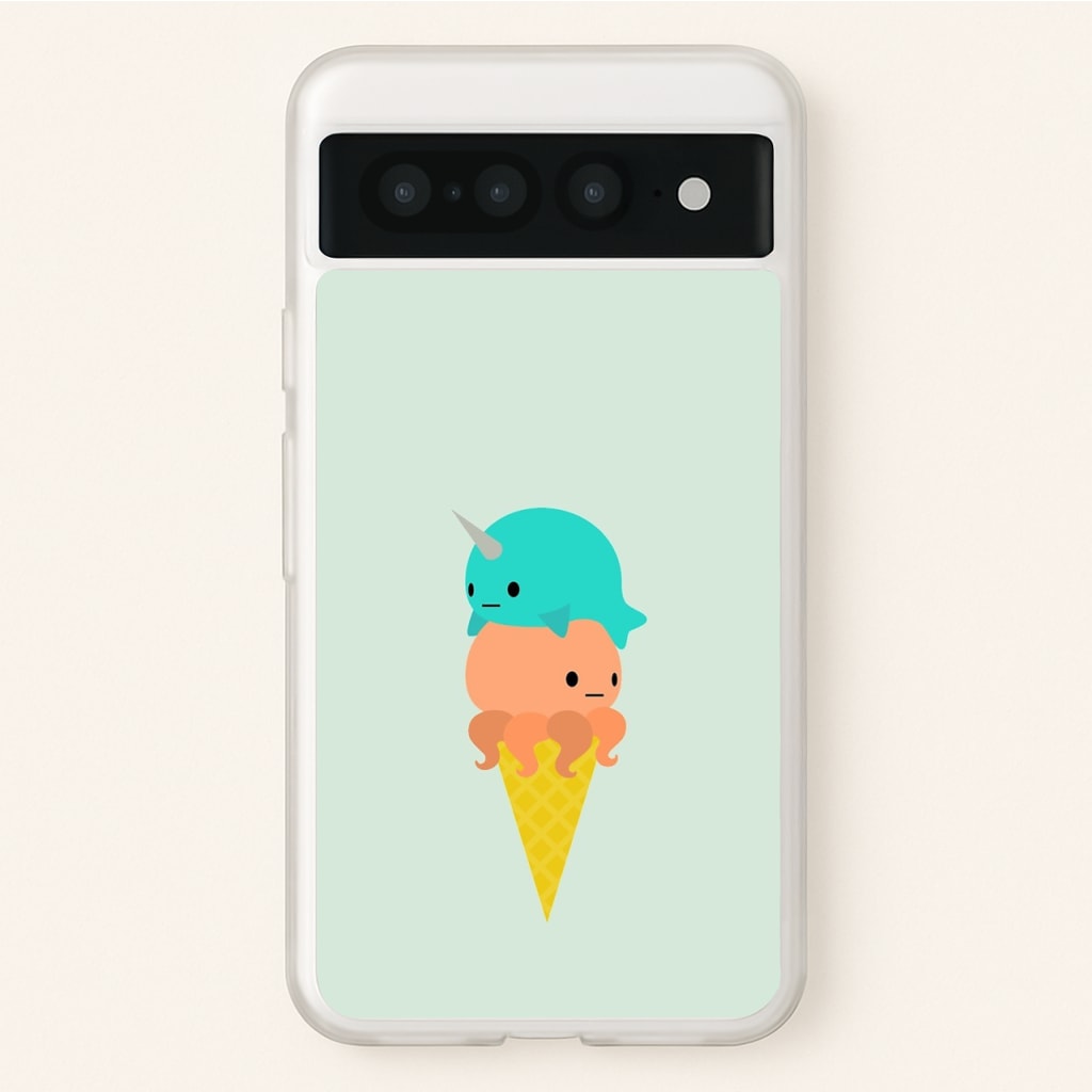 Narwhal Octopus Ice Cream - Summer Phone Case for Google Pixel 7 Pro