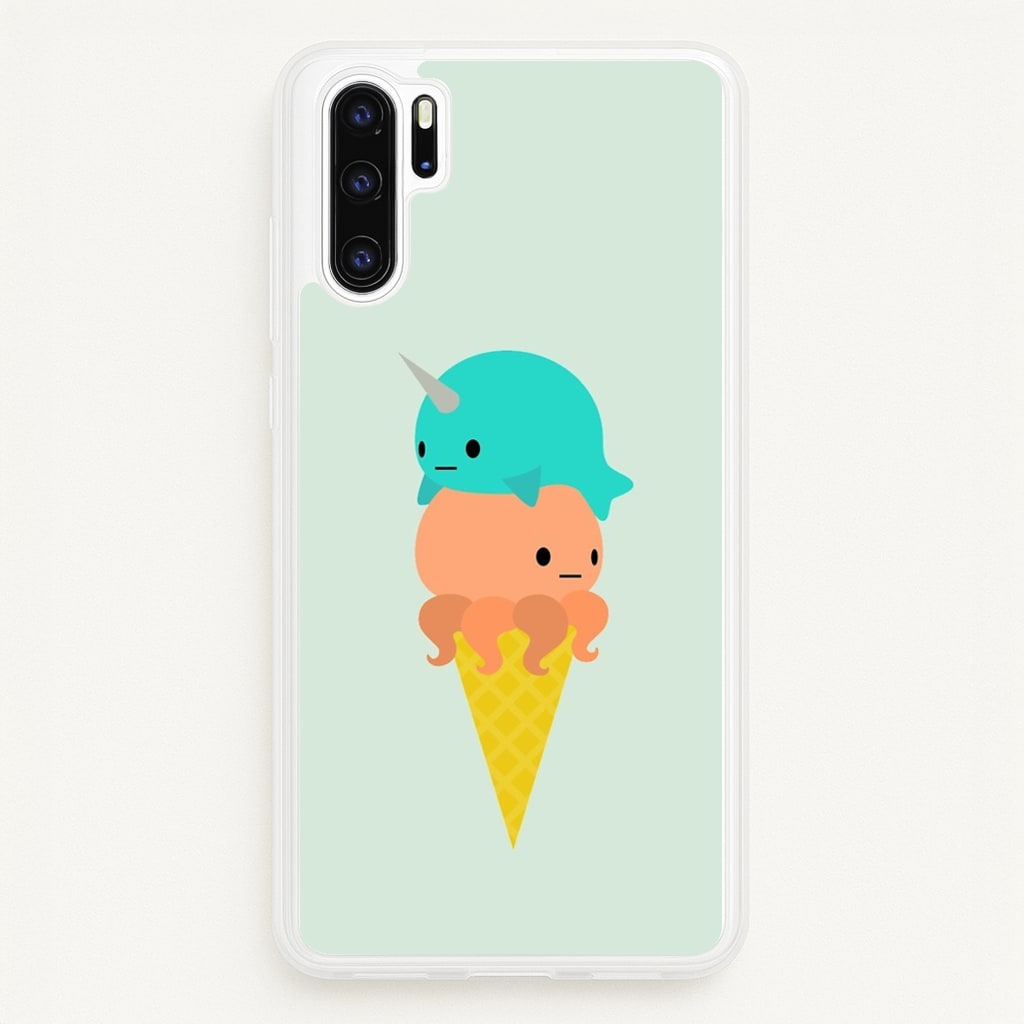 Narwhal Octopus Ice Cream - Summer Phone Case for Huawei P30 Pro