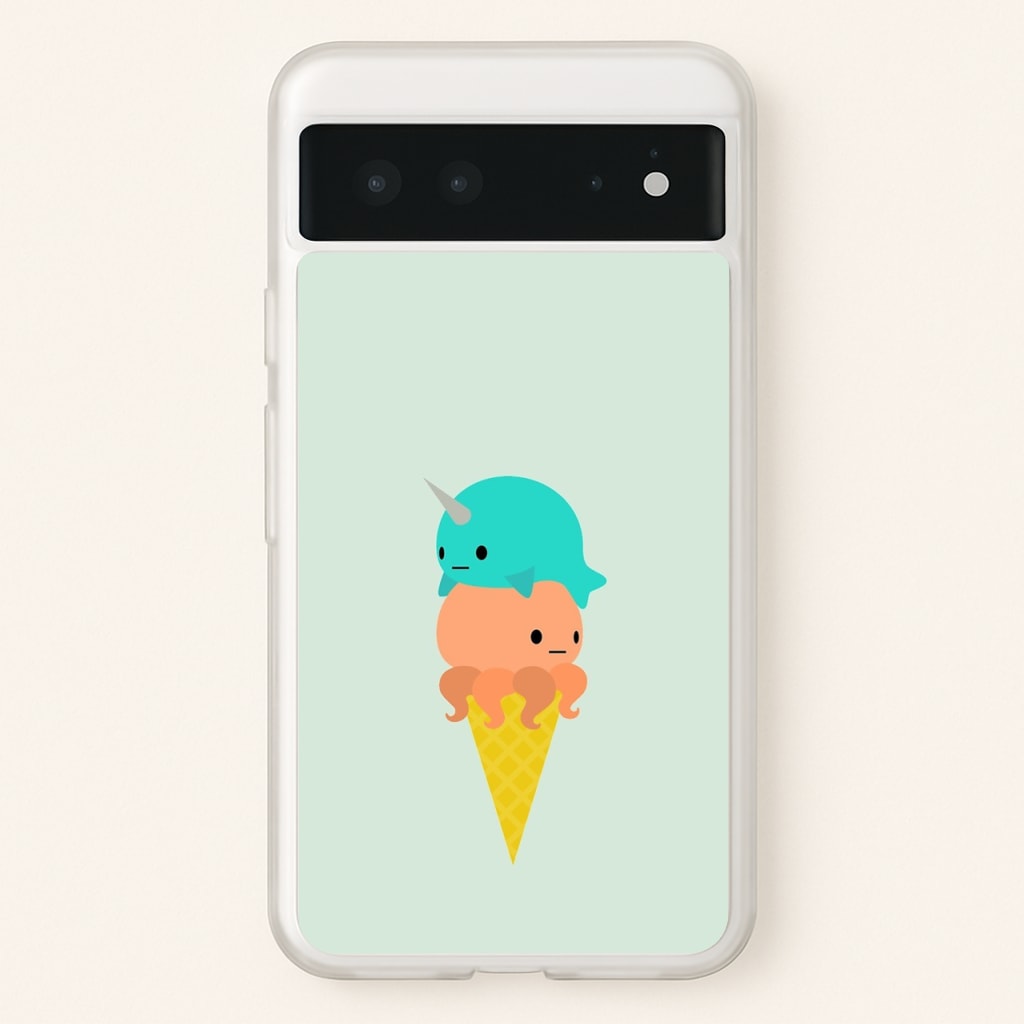 Narwhal Octopus Ice Cream - Summer Phone Case for Google Pixel 6