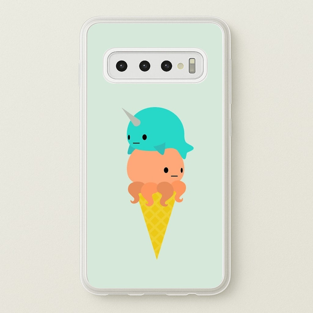 Narwhal Octopus Ice Cream - Summer Phone Case for Galaxy S10