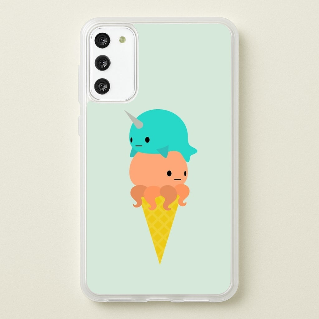 Narwhal Octopus Ice Cream - Summer Phone Case for Galaxy S20