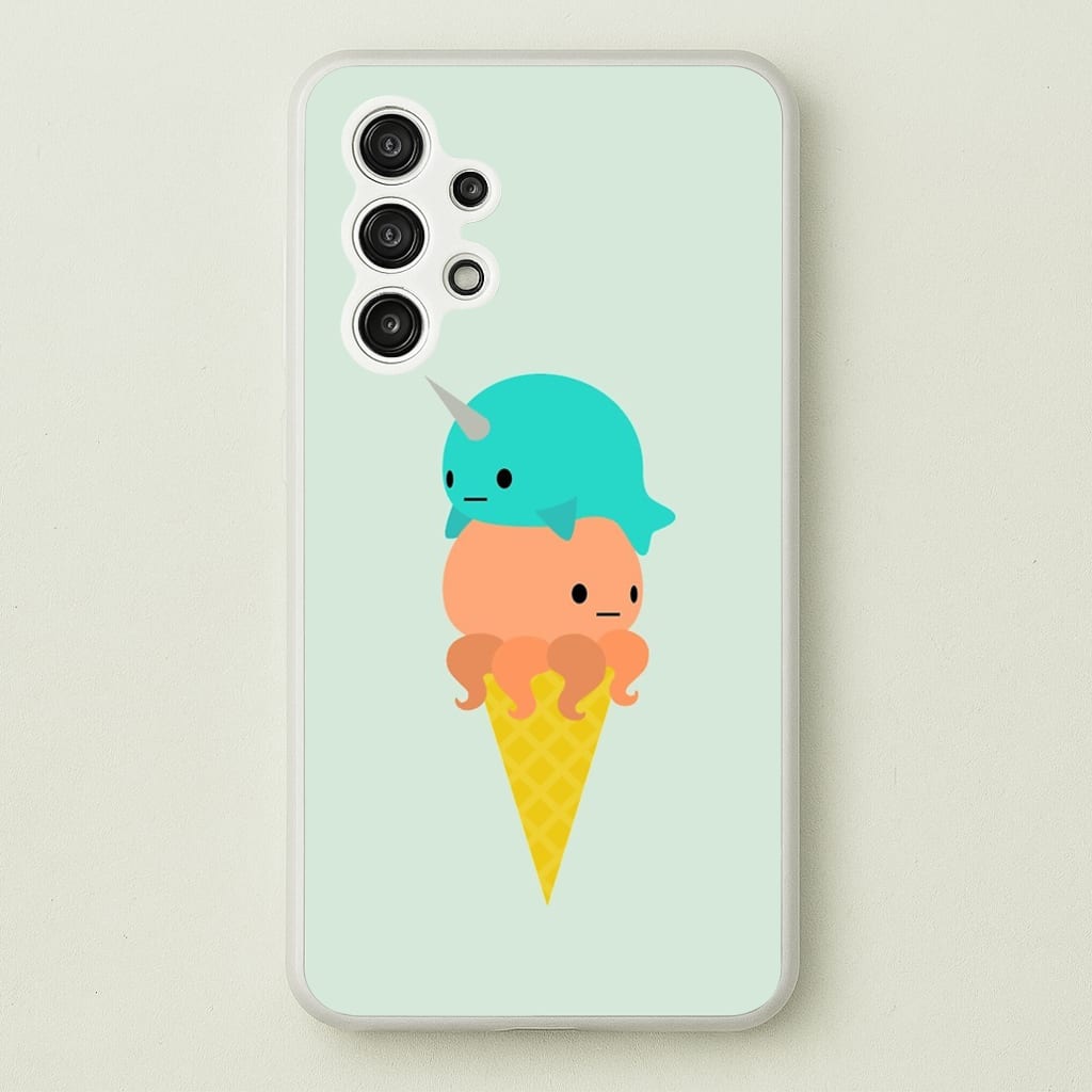 Narwhal Octopus Ice Cream - Summer Phone Case for Galaxy A13