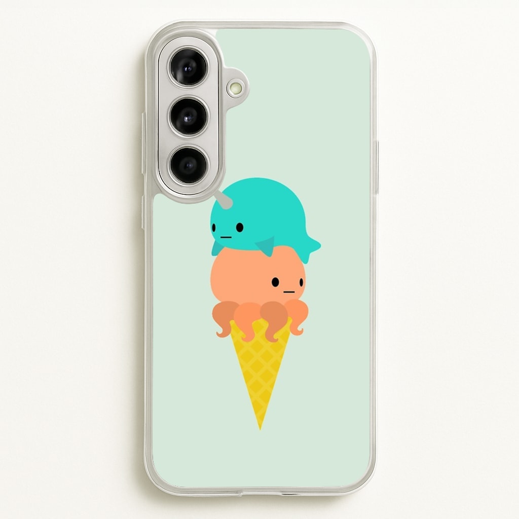Narwhal Octopus Ice Cream - Summer Phone Case for Galaxy A56