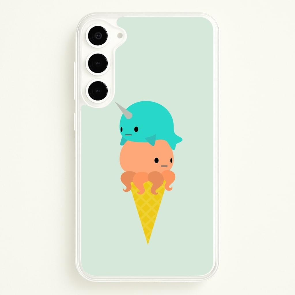 Narwhal Octopus Ice Cream - Summer Phone Case for Galaxy S23