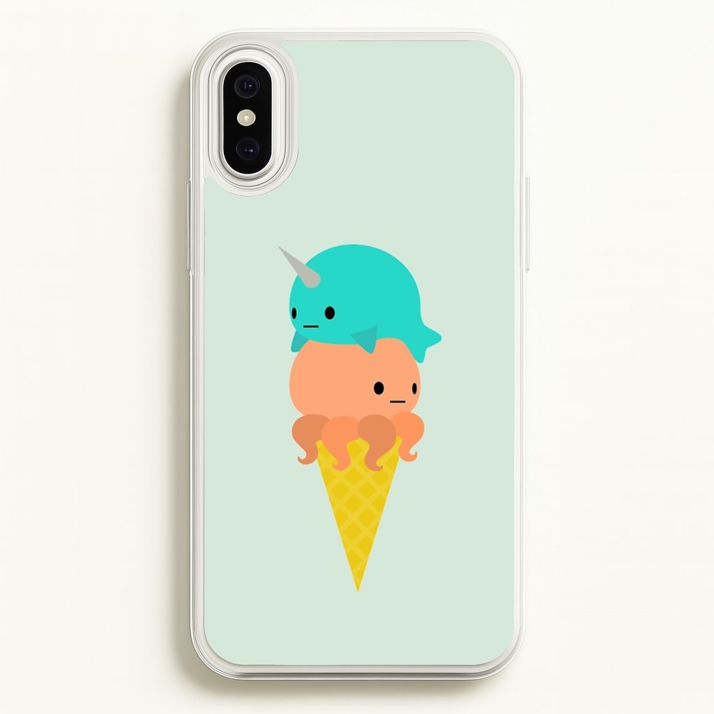 Narwhal Octopus Ice Cream - Summer Phone Case for iPhone XS Max