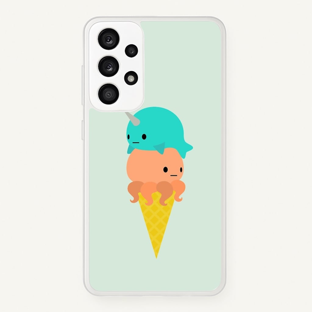 Narwhal Octopus Ice Cream - Summer Phone Case for Galaxy A53