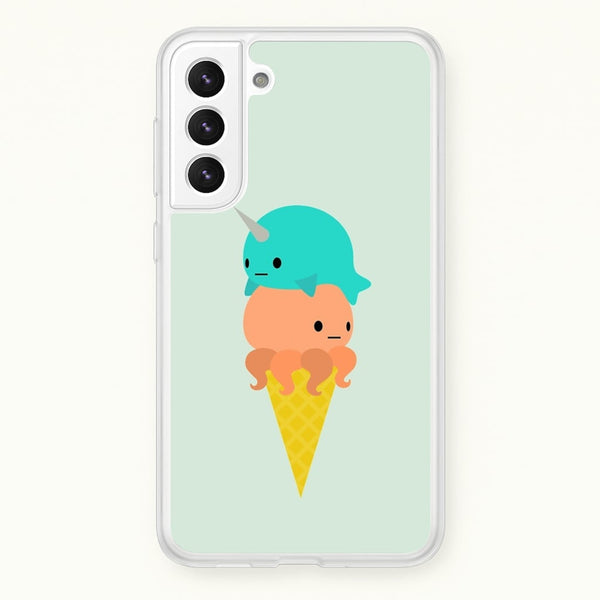 Narwhal Octopus Ice Cream - Summer Phone Case for Galaxy S22