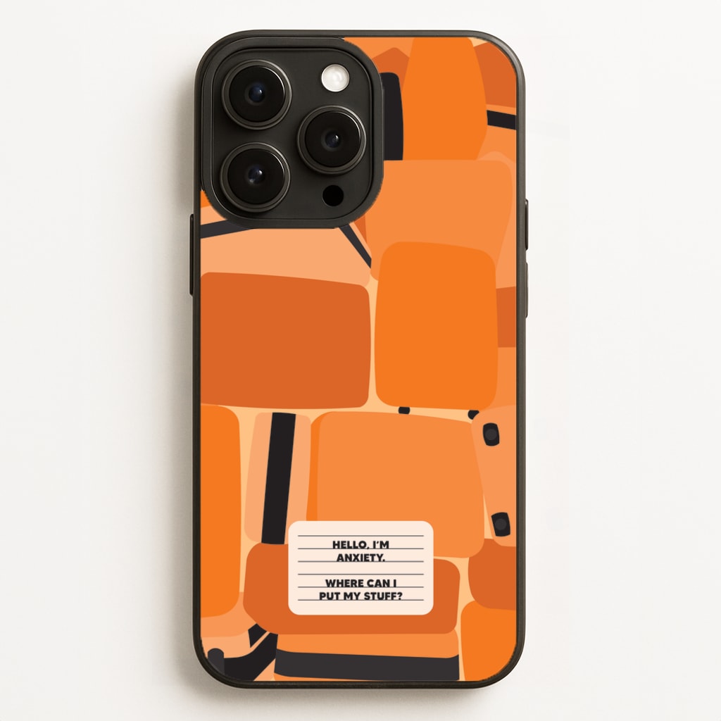 Hello I'm Anxiety - Inside Out - Disney Phone Case for iPhone 16 Pro Max