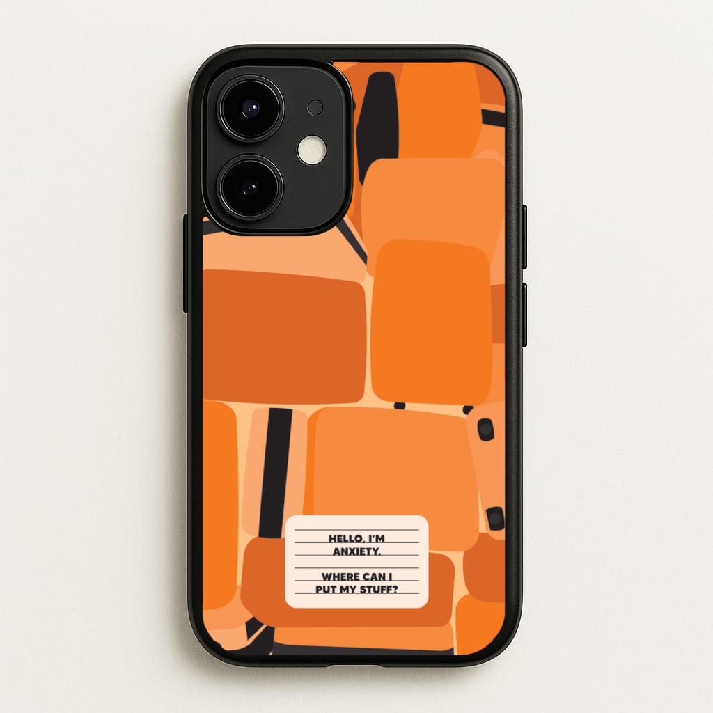 Hello I'm Anxiety - Inside Out - Disney Phone Case for iPhone 12 / 12 Pro