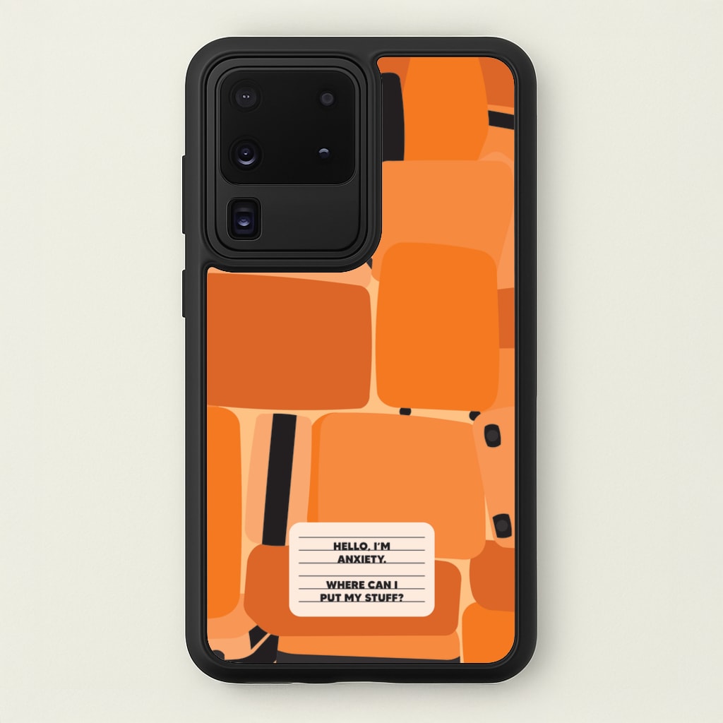 Hello I'm Anxiety - Inside Out - Disney Phone Case for Galaxy S20 Ultra