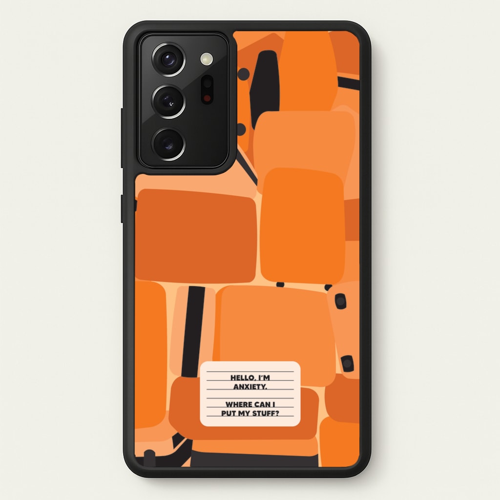 Hello I'm Anxiety - Inside Out - Disney Phone Case for Galaxy Note 20 Ultra