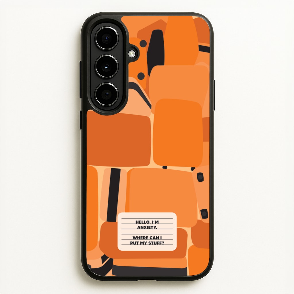 Hello I'm Anxiety - Inside Out - Disney Phone Case for Galaxy A56