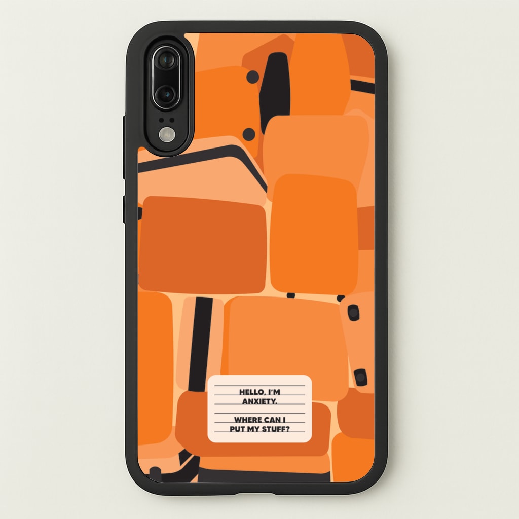 Hello I'm Anxiety - Inside Out - Disney Phone Case for Huawei P20