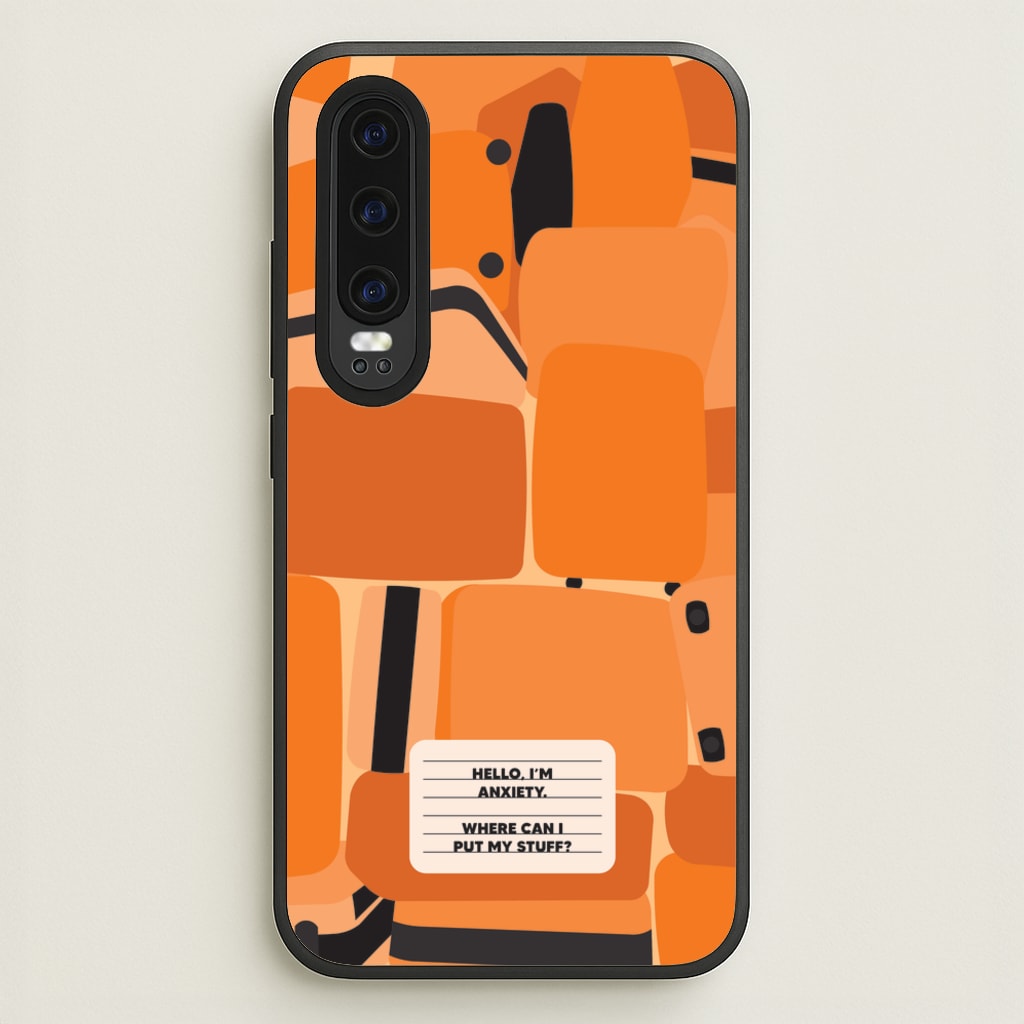 Hello I'm Anxiety - Inside Out - Disney Phone Case for Huawei P30