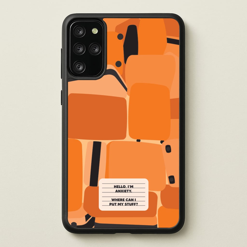 Hello I'm Anxiety - Inside Out - Disney Phone Case for Galaxy S20 Plus