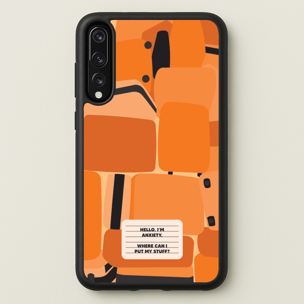 Hello I'm Anxiety - Inside Out - Disney Phone Case for Huawei P20 Pro