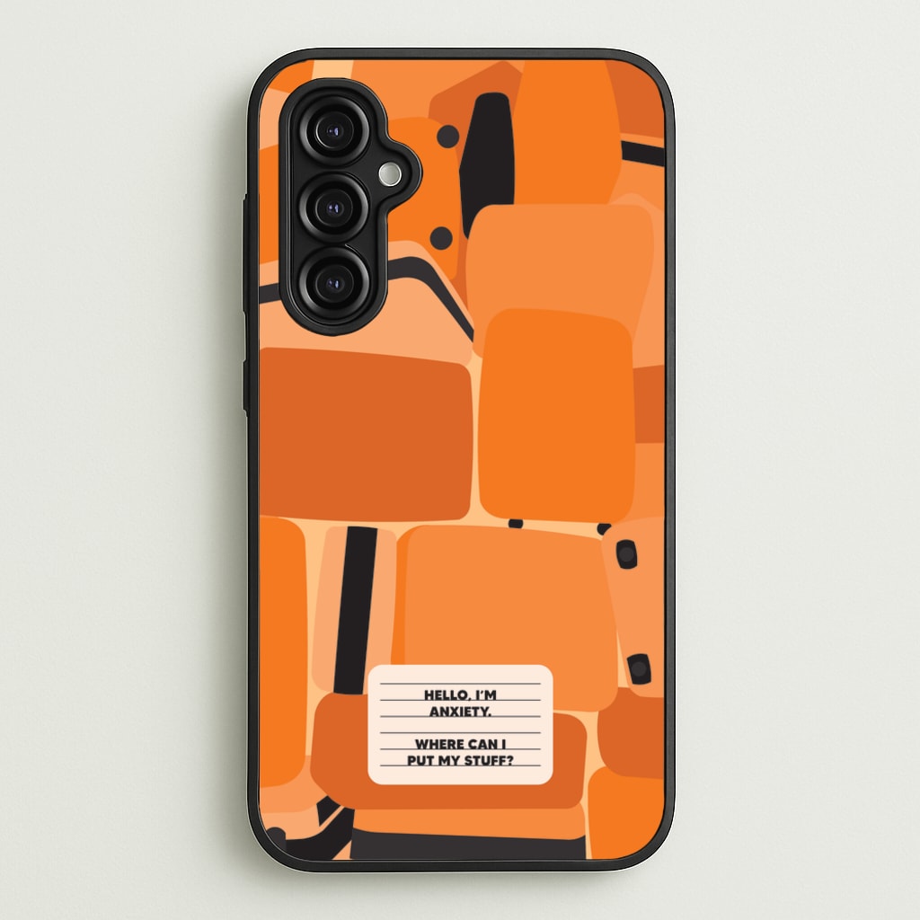 Hello I'm Anxiety - Inside Out - Disney Phone Case for Galaxy A14