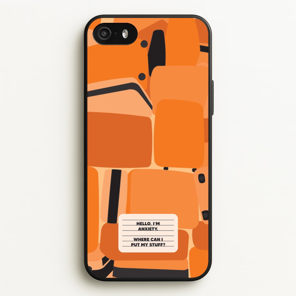 Hello I'm Anxiety - Inside Out - Disney Phone Case for iPhone 5 / 5s / SE 2016