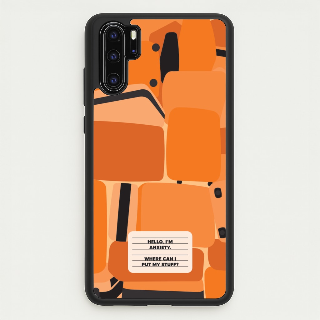 Hello I'm Anxiety - Inside Out - Disney Phone Case for Huawei P30 Pro