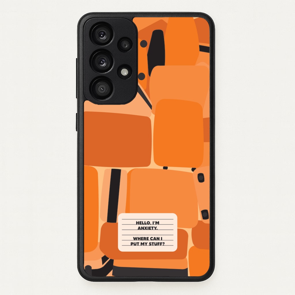 Hello I'm Anxiety - Inside Out - Disney Phone Case for Galaxy A53