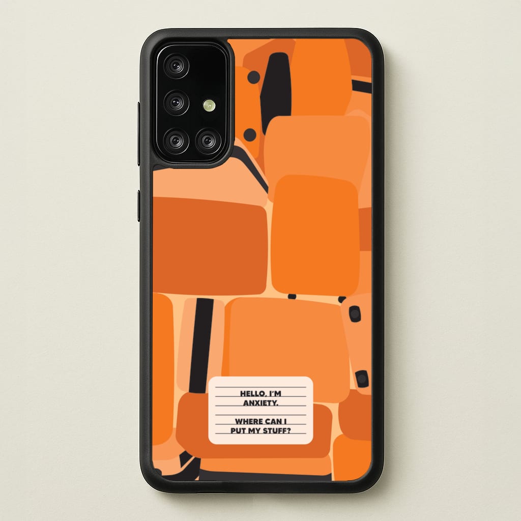 Hello I'm Anxiety - Inside Out - Disney Phone Case for Galaxy A71