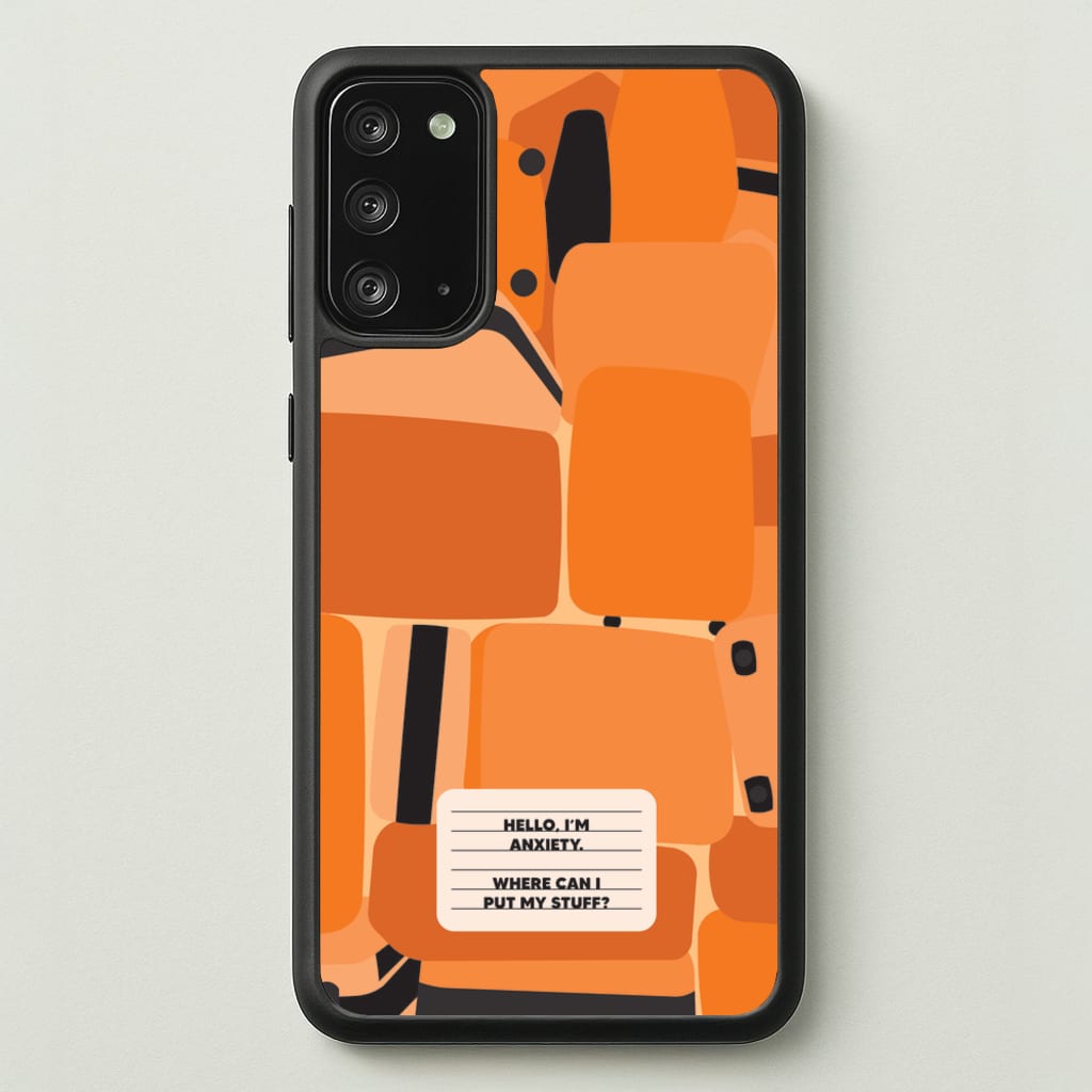 Hello I'm Anxiety - Inside Out - Disney Phone Case for Galaxy Note 20