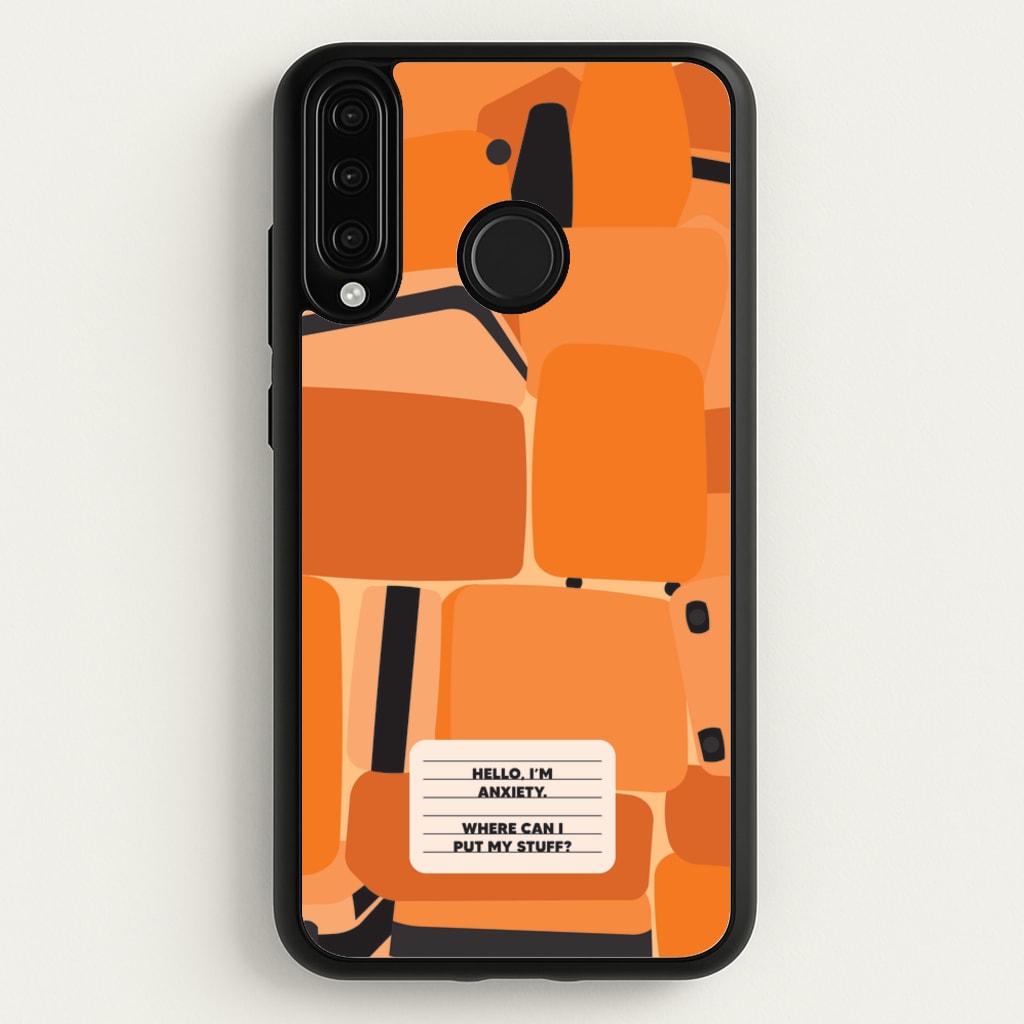 Hello I'm Anxiety - Inside Out - Disney Phone Case for Huawei P30 Lite