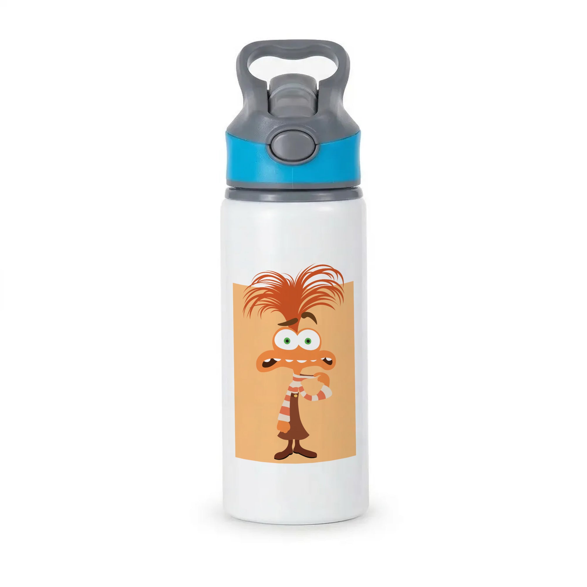 Anxiety - Inside Out Active Water Bottle - Blue