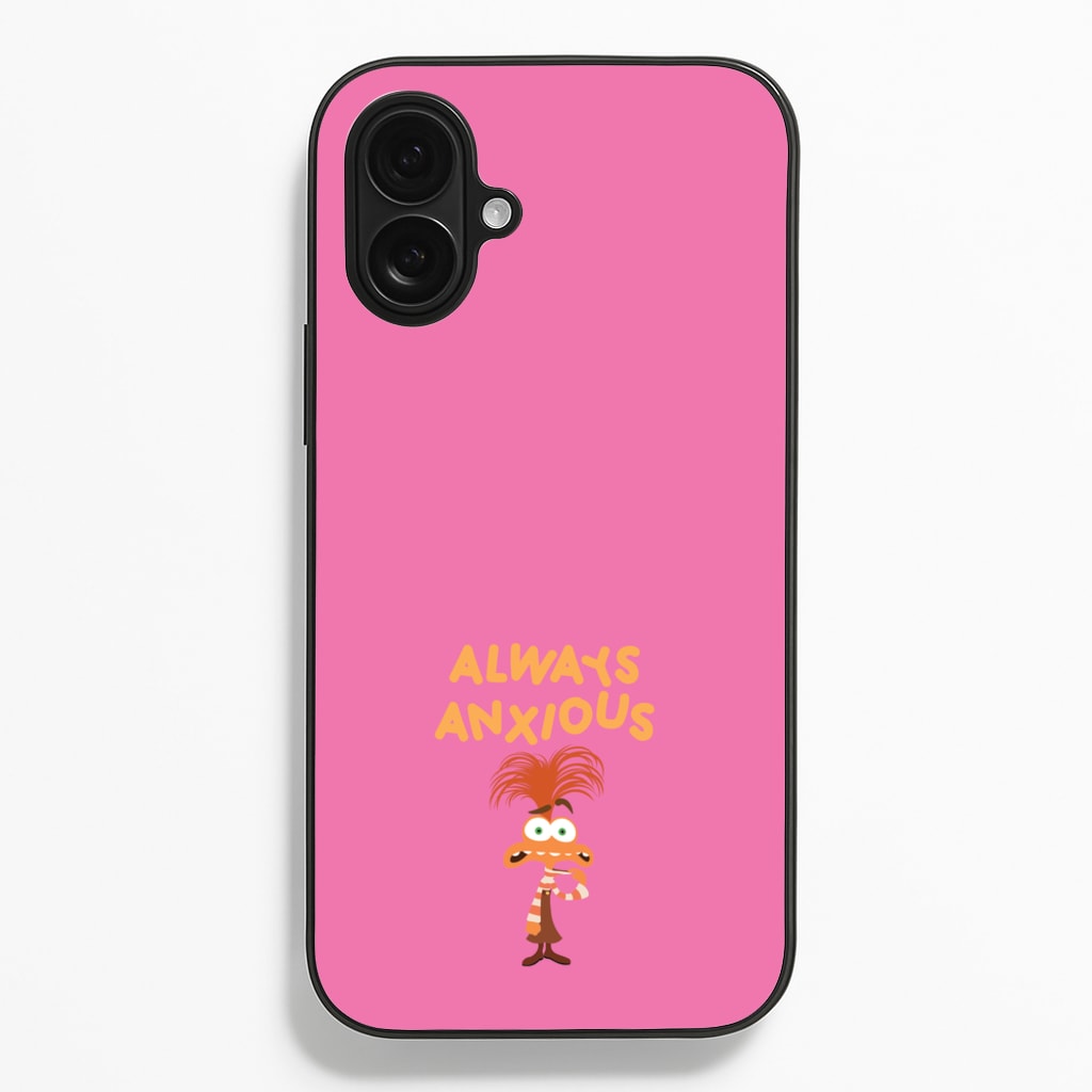 Always Anxious - Inside Out - Disney Phone Case for iPhone 16 Plus