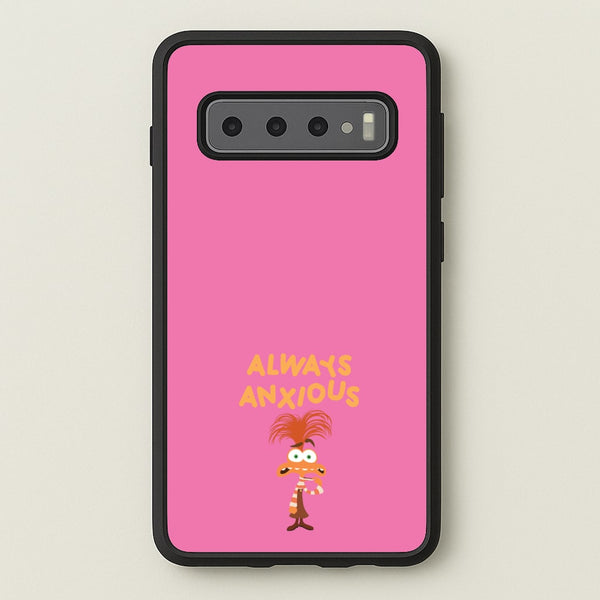Always Anxious - Inside Out - Disney Phone Case for Galaxy S10 Plus