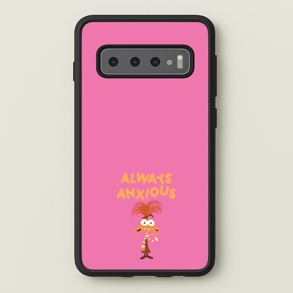 Always Anxious - Inside Out - Disney Phone Case for Galaxy S10 Plus