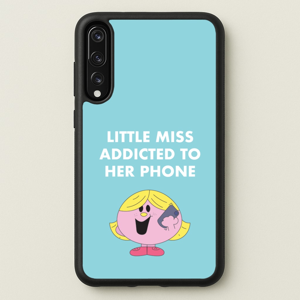 Little Miss Addicted To Her Phone - Aesthetic Quote - Aesthetic Quote Phone Case for Huawei P20 Pro