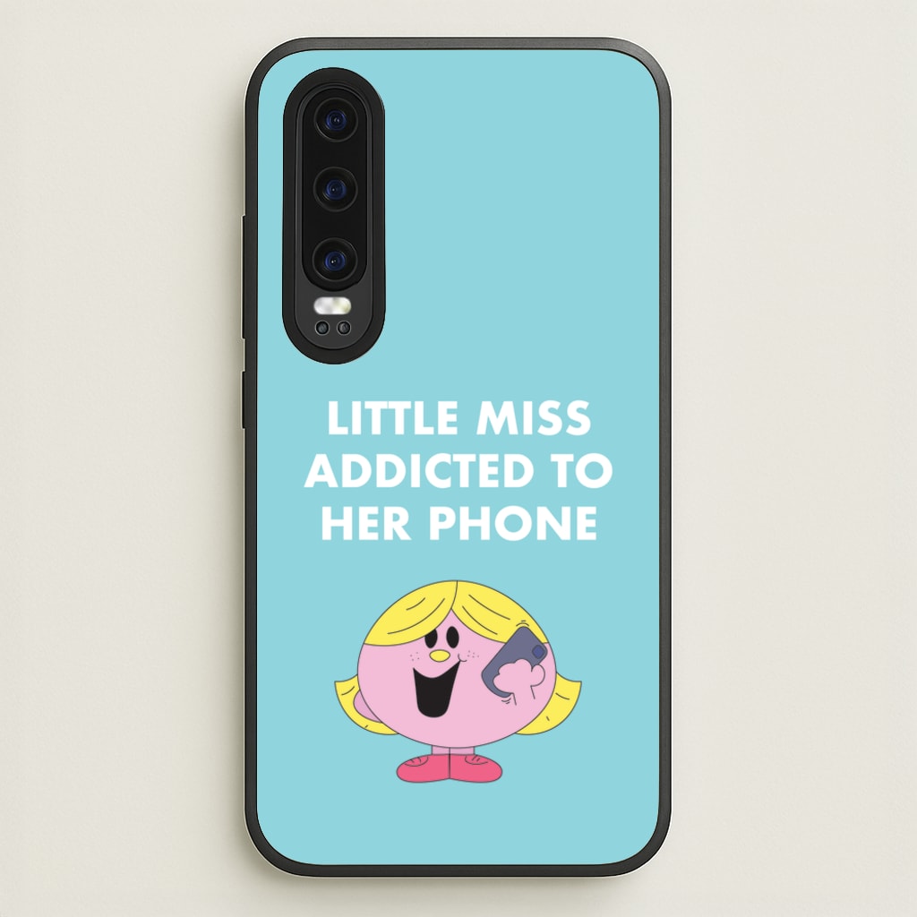 Little Miss Addicted To Her Phone - Aesthetic Quote - Aesthetic Quote Phone Case for Huawei P30