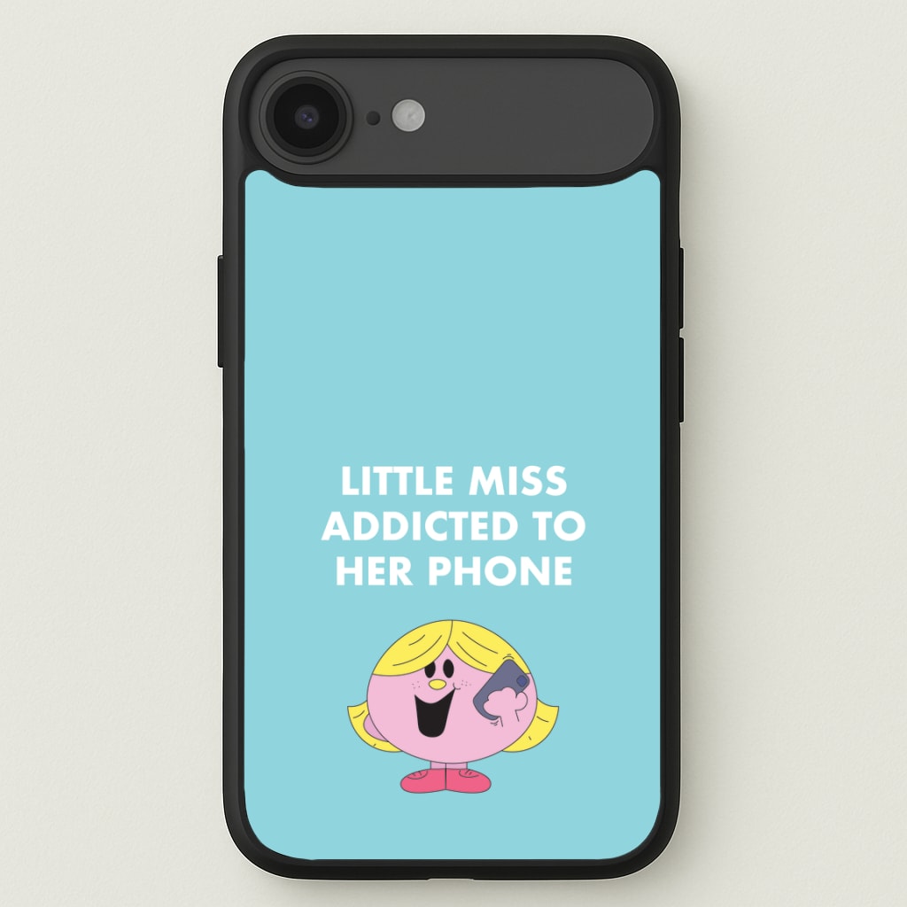 Little Miss Addicted To Her Phone - Aesthetic Quote Phone Case for iPhone 17 Air