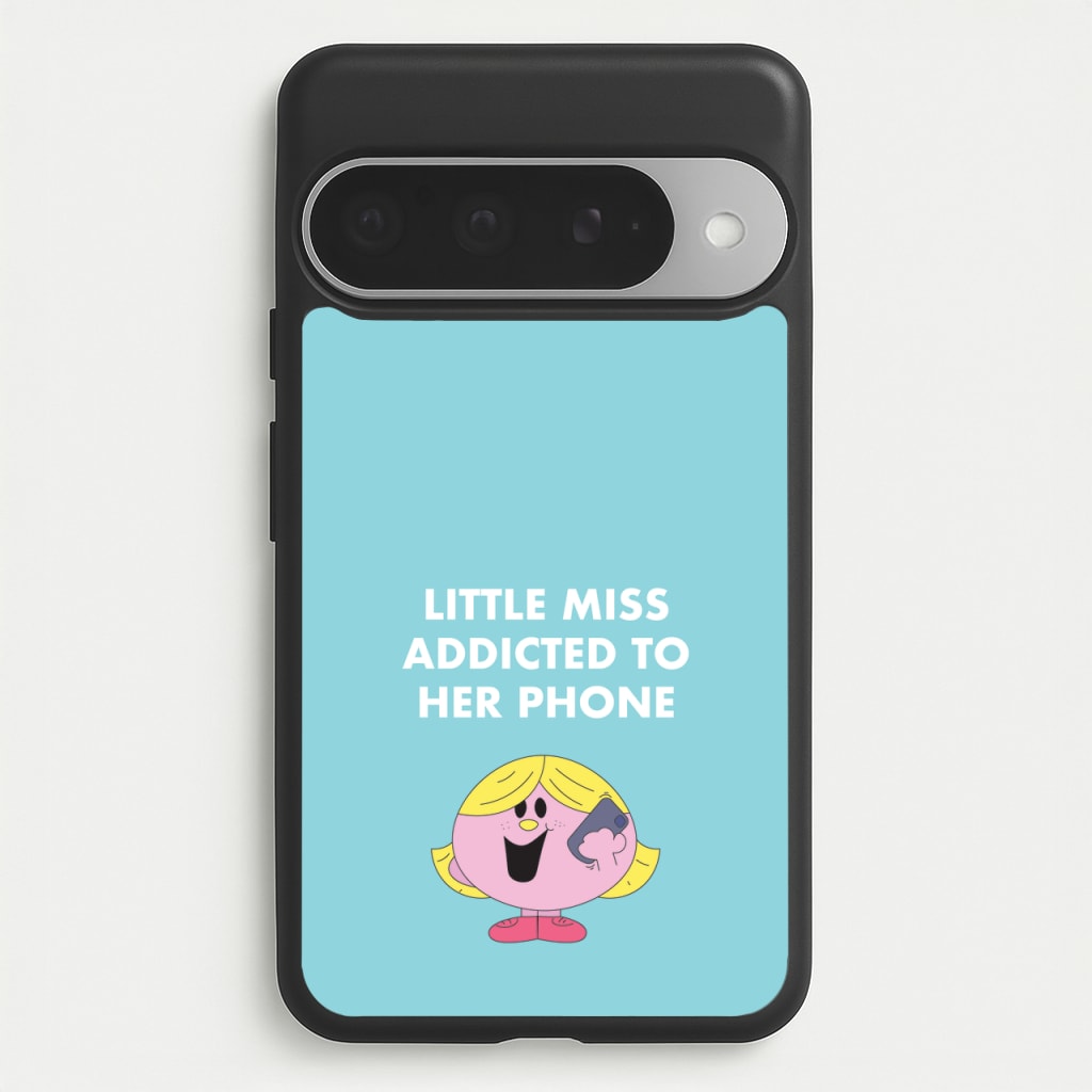 Little Miss Addicted To Her Phone - Aesthetic Quote Phone Case for Google Pixel 10 Pro XL
