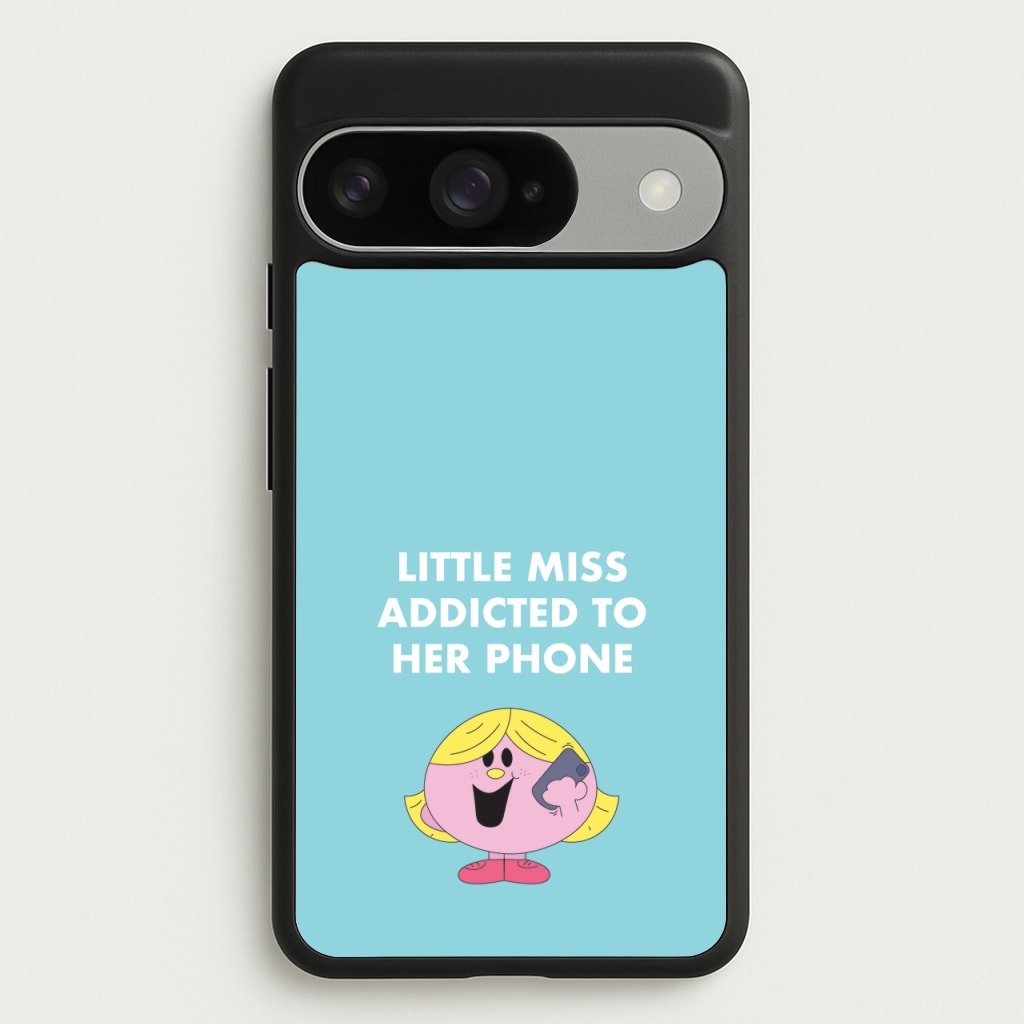 Little Miss Addicted To Her Phone - Aesthetic Quote Phone Case for Google Pixel 10 / 10 Pro