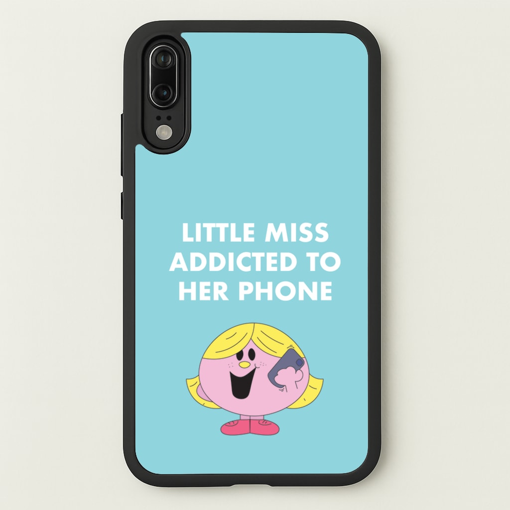 Little Miss Addicted To Her Phone - Aesthetic Quote - Aesthetic Quote Phone Case for Huawei P20